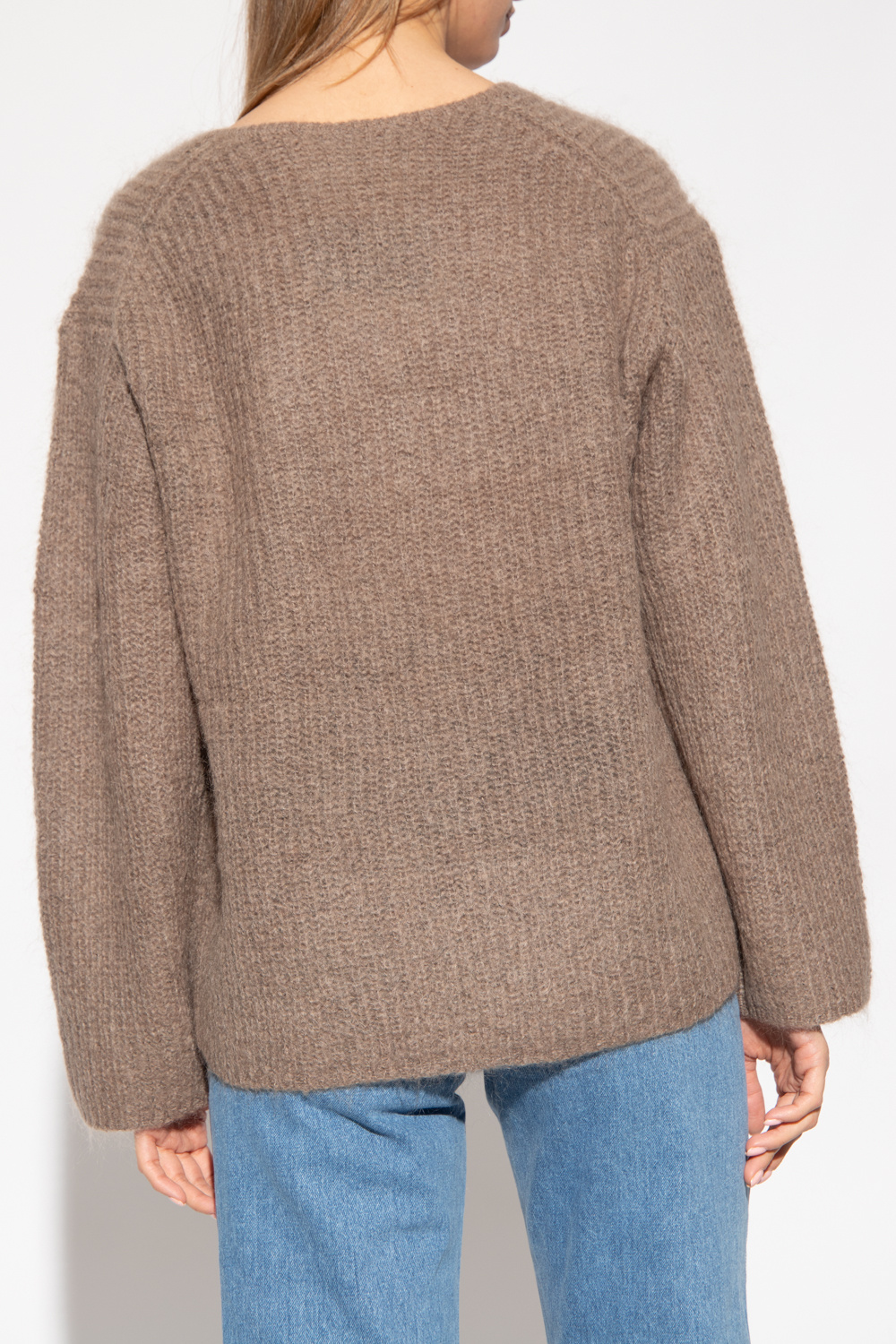 GANT cable knit sweater in gray GenesinlifeShops Italy Brown